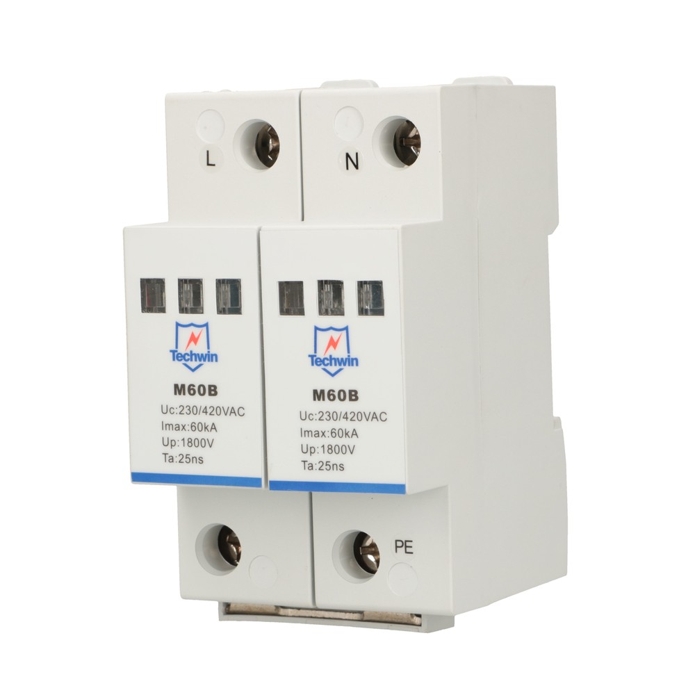 Extralink M60B2 | Surge protector | 60kA maximum discharge current