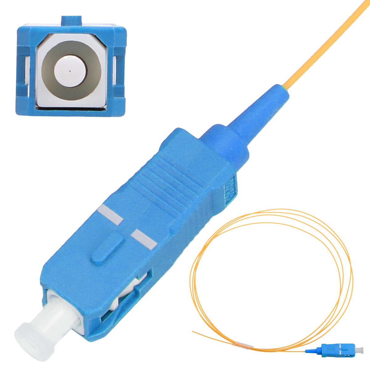 Extralink SC/UPC | Pigtail | PVC, Single-mode, 900µm G.657A 1m
