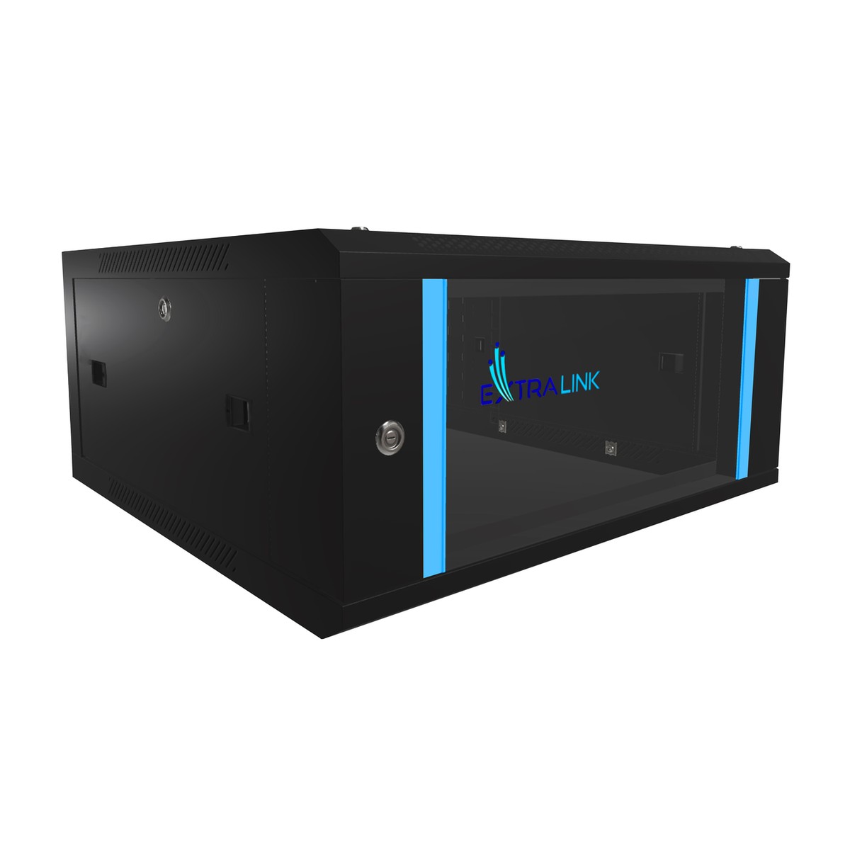Extralink 4U 600x600 Black | Rackmount cabinet | wall-mounted