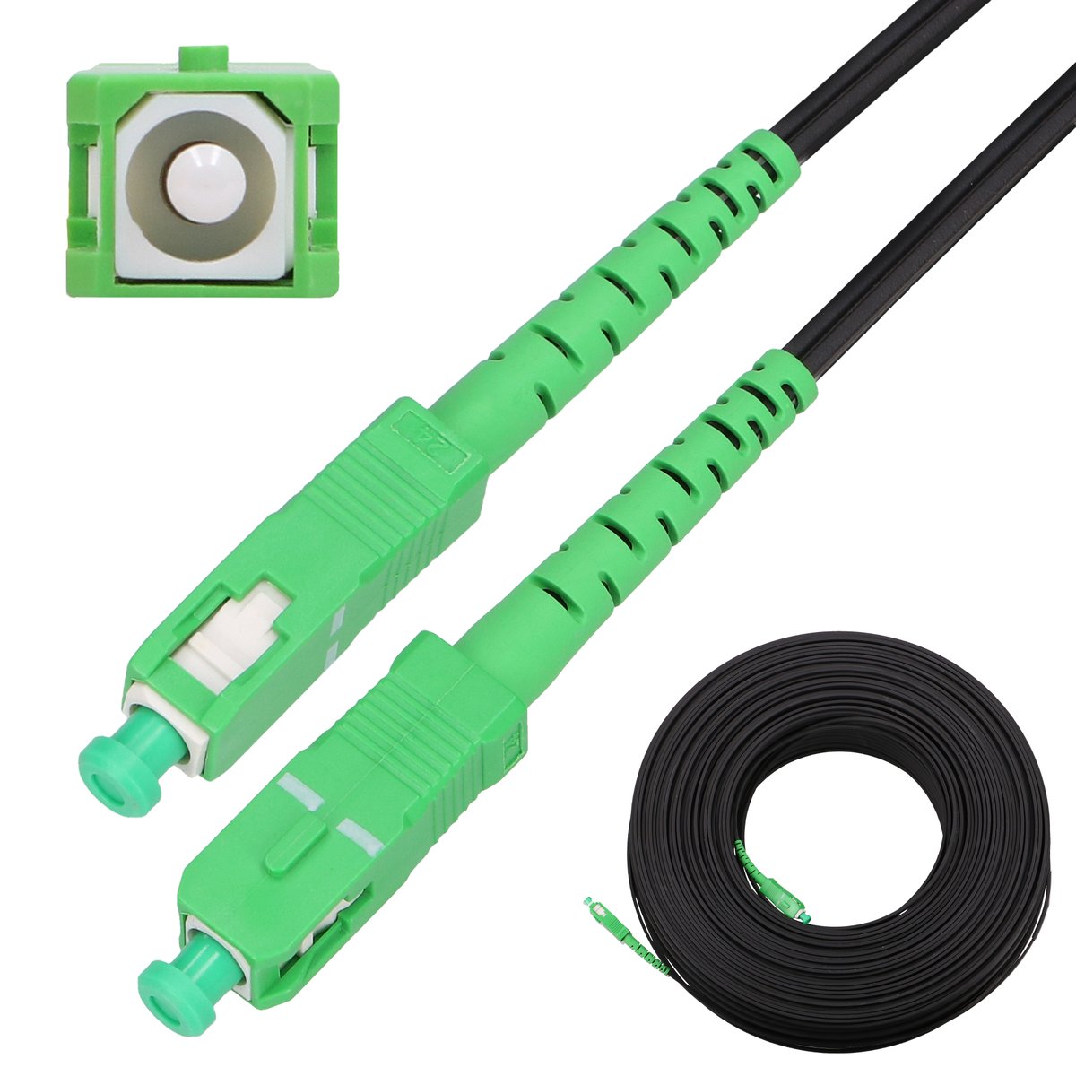 Extralink SC/APC-SC/APC Flat | Patchcord |