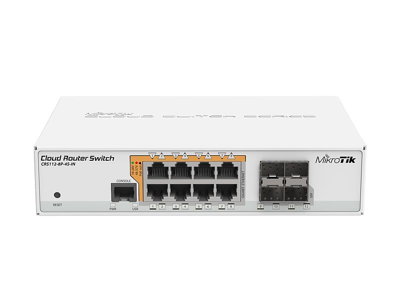MikroTik CRS112-8P-4S-IN | Switch | 8x