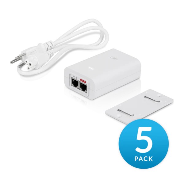 Ubiquiti POE-24-24W-5P POWER ADAPTER 5 PACK