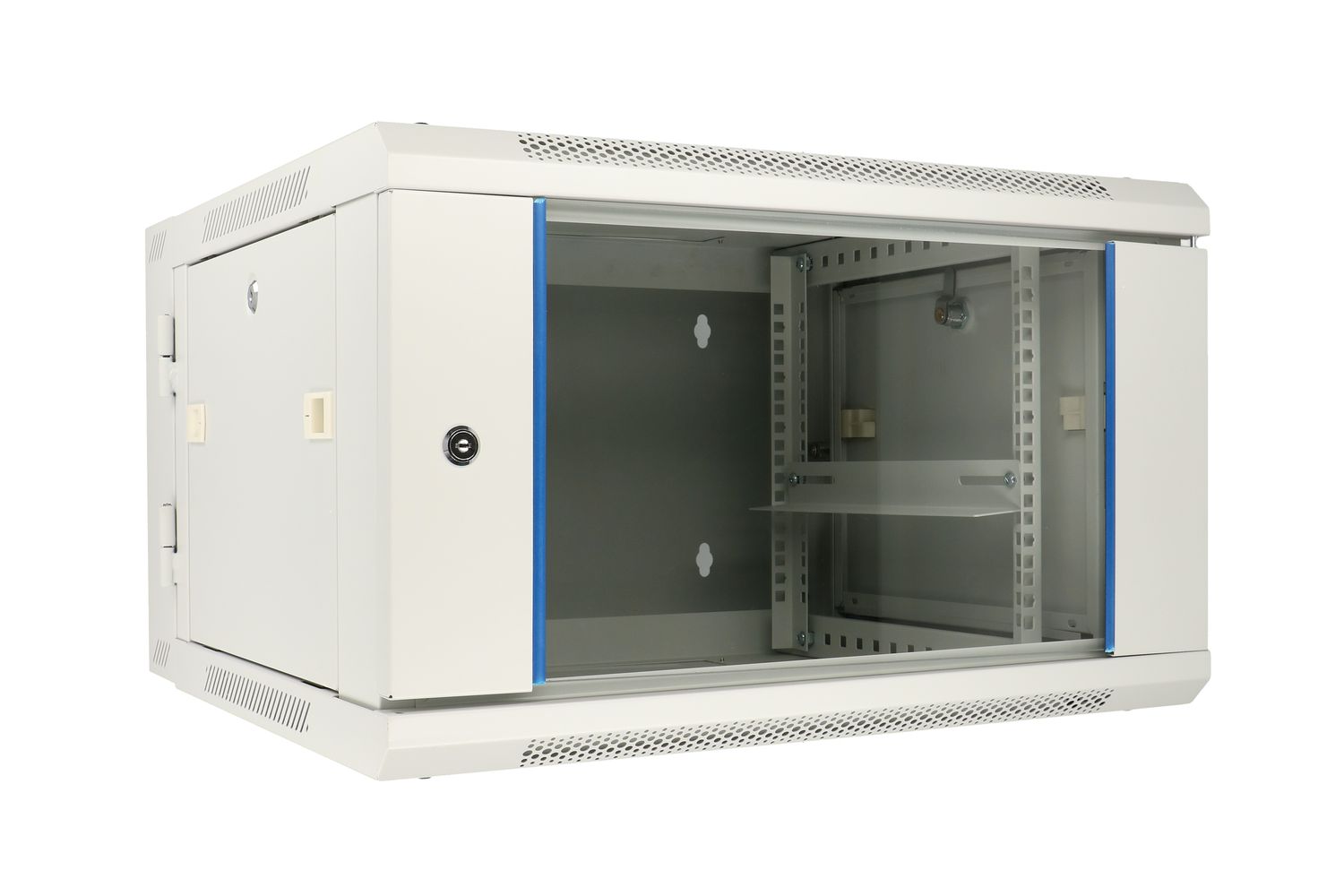 Extralink 6U 600x600 AZH Gray | Rackmount cabinet | wall-mounted, swing-out
