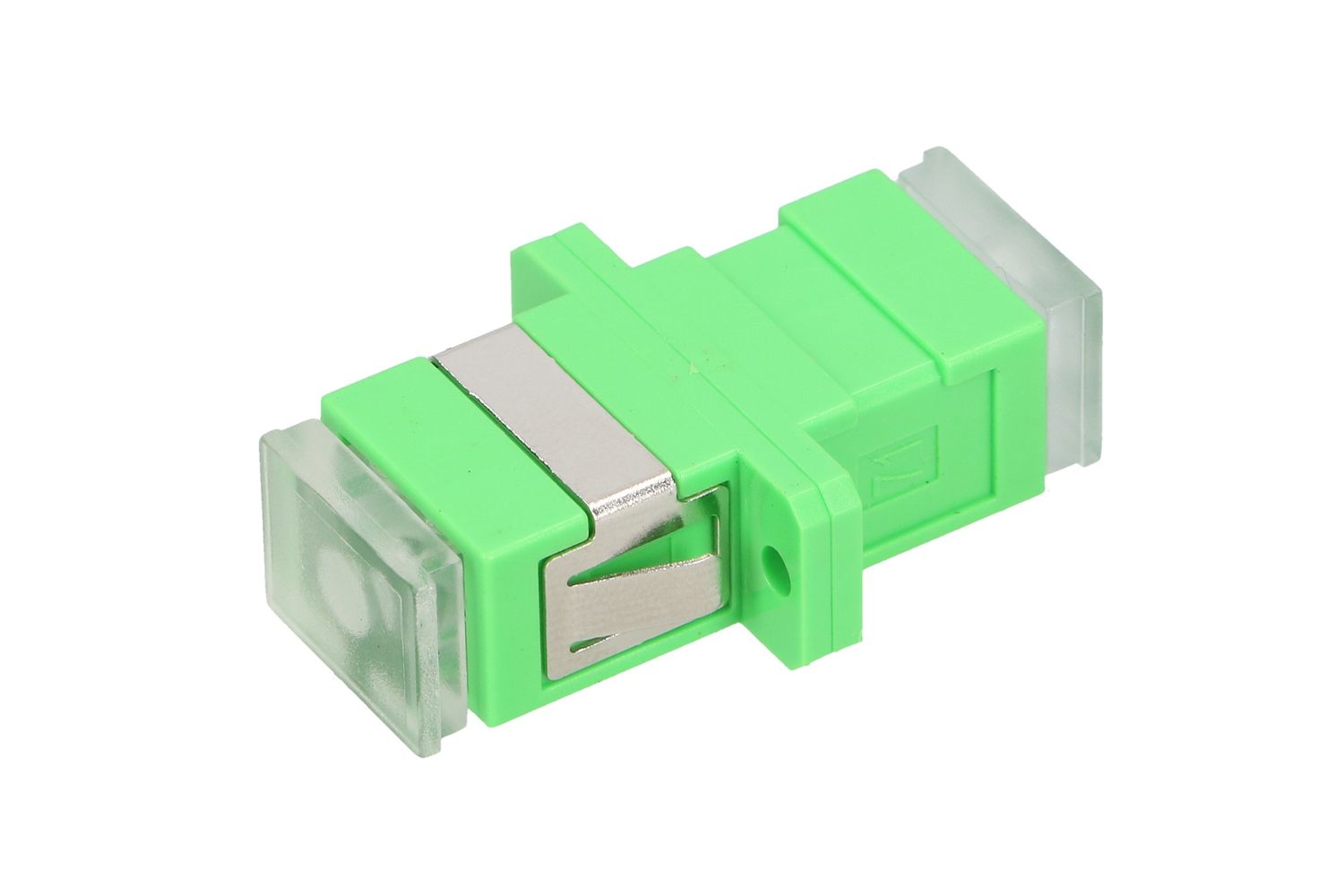 Extralink SC/APC | Adapter | Single-mode, simplex, with transparent dust caps