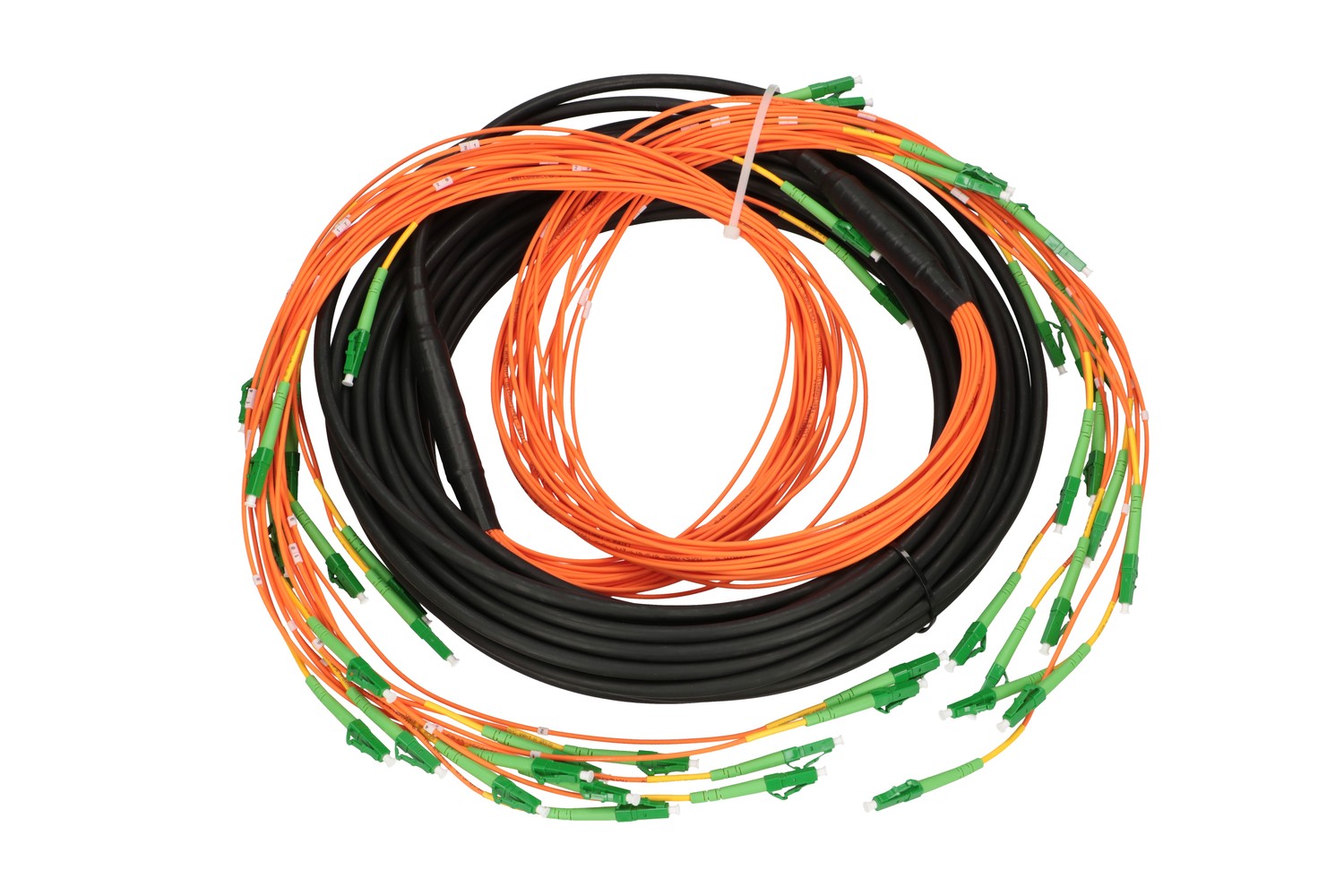 Extralink LC/APC-LC/APC | multipatchcord | SM 24F 18M, cascade, 90cm