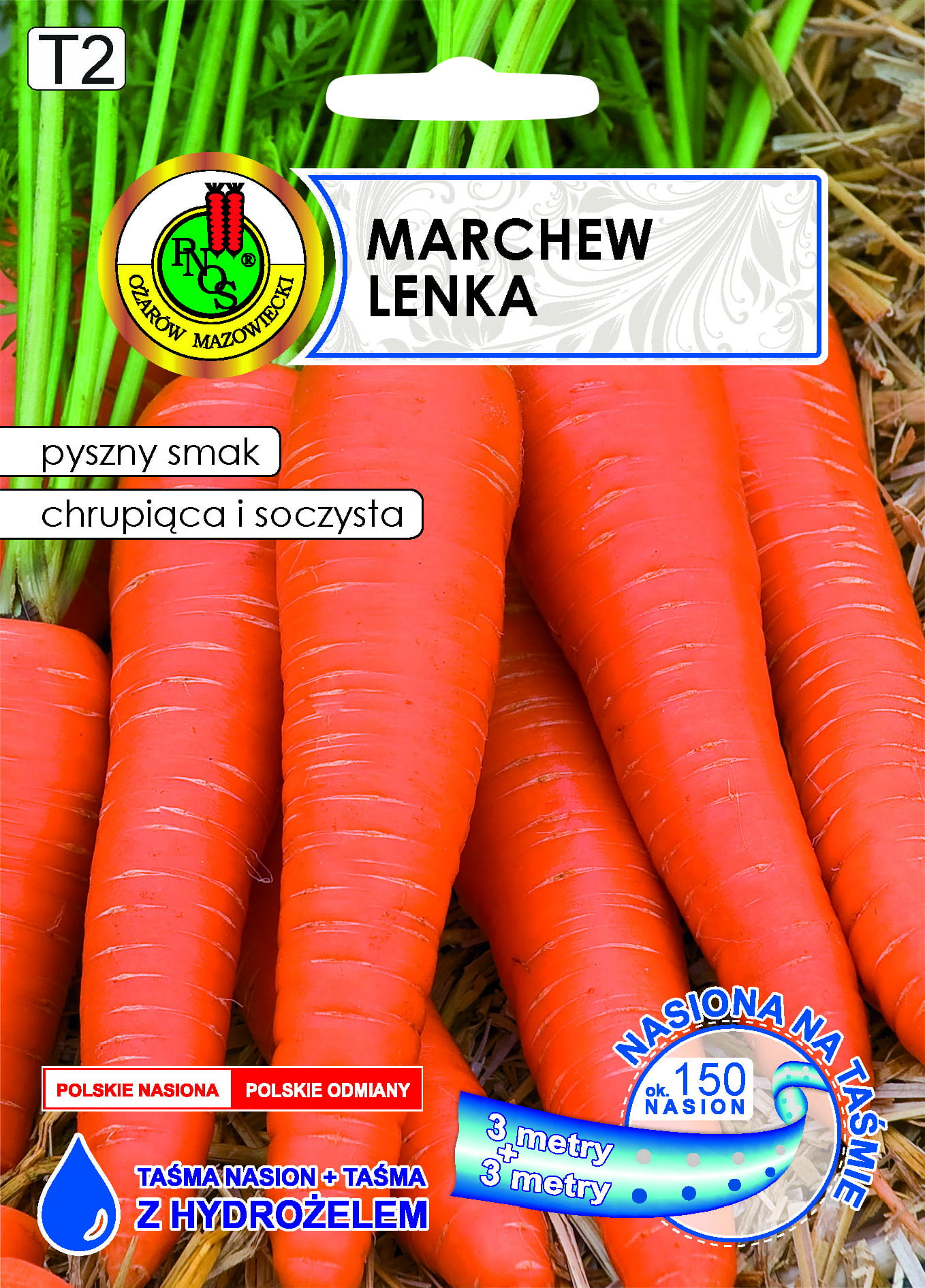PNOS Edible Carrot Lenka Seeds on Tape, 6m Roll