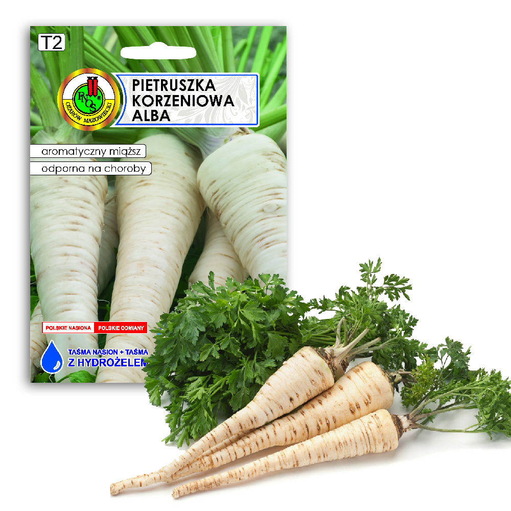 PNOS Alba Root Parsley Seeds on Tape, 6m Tape
