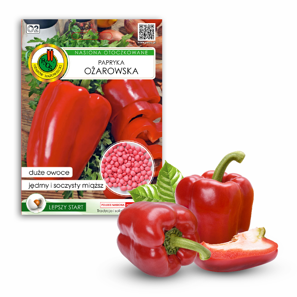PNOS Ożarowska Pepper Coated Seeds, 50-piece Pack