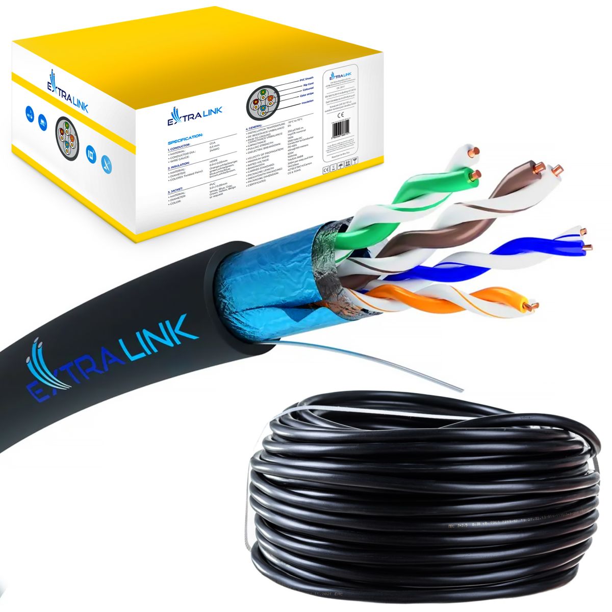 Extralink CAT5E FTP (F/UTP) Outdoor with