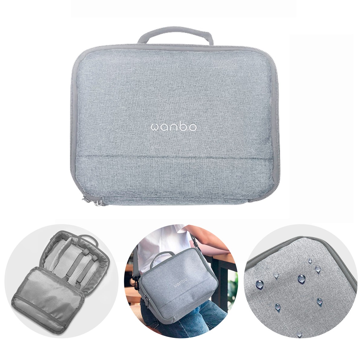 Wanbo Torba na projektor | dla modelu T2 Free, T2 Max, Cube 2 Pro | szara