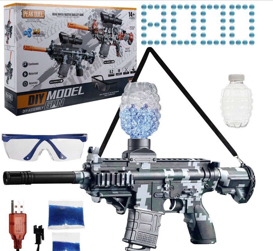Extralink TOYS GUN WITH GEL BLADES