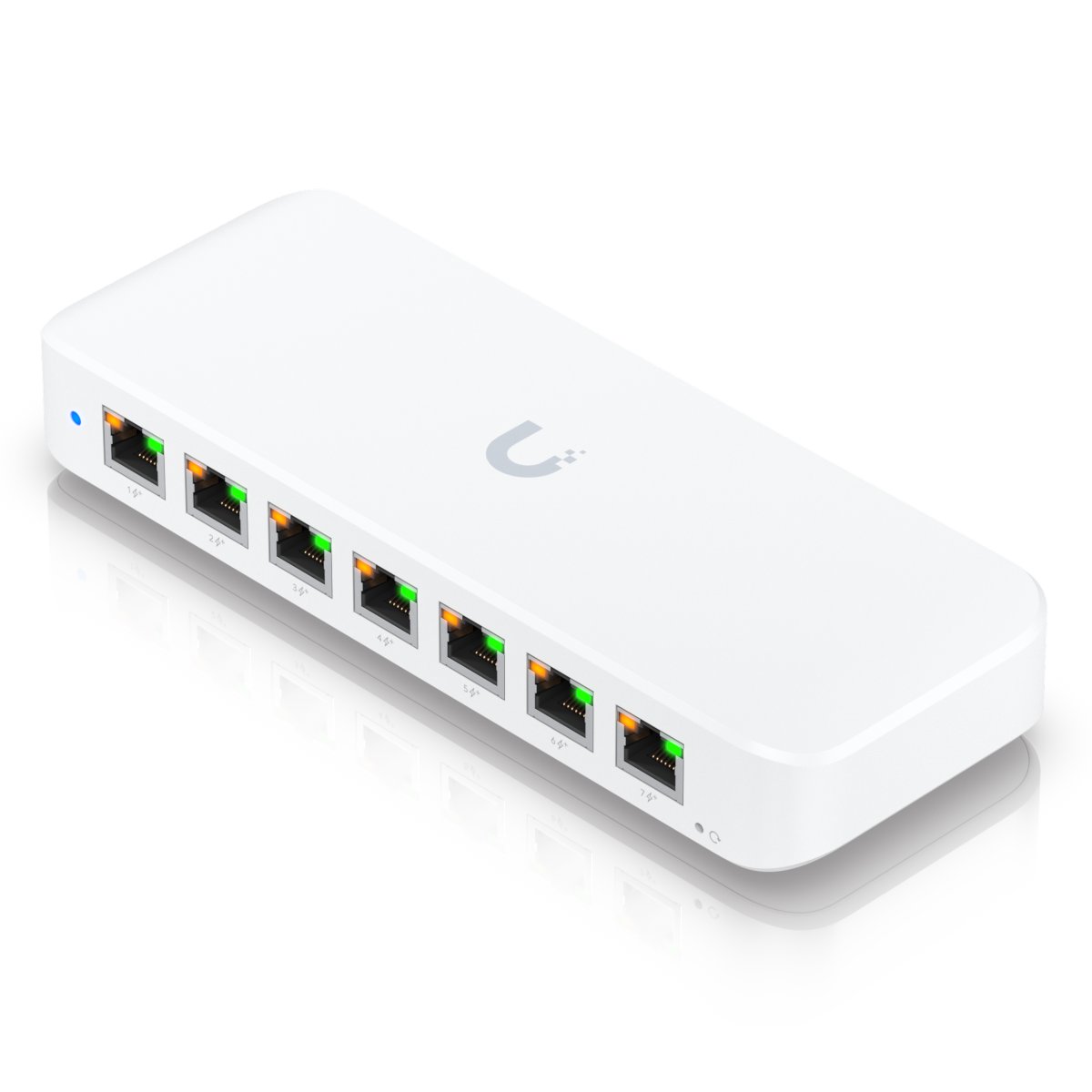 Ã¢â‚¬Â¢ (Ein kompakter Layer-2-GbE-PoE-Switch mit 8 Ports und vielseitigen Montageoptionen. Ã¢â‚¬Â¢ (7) GbE PoE