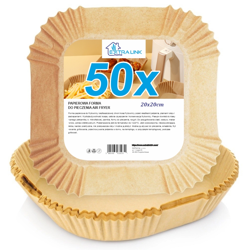 Extralink Home Fryer Paper Insert 20x20cm (50PCS)