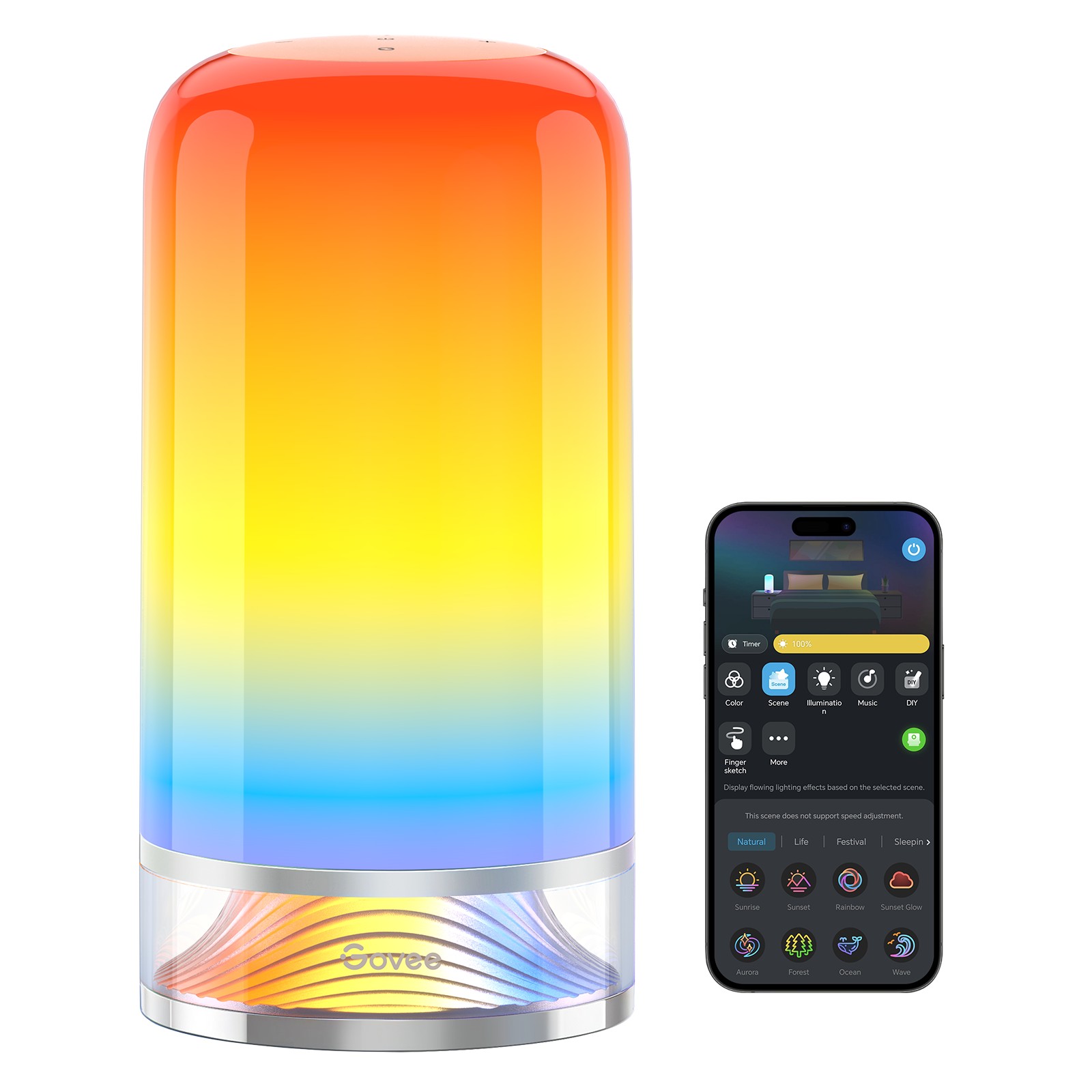 Govee H6022 Lampada da tavolo a LED RGBICWW 2700k-6500k Wi-Fi Bluetooth