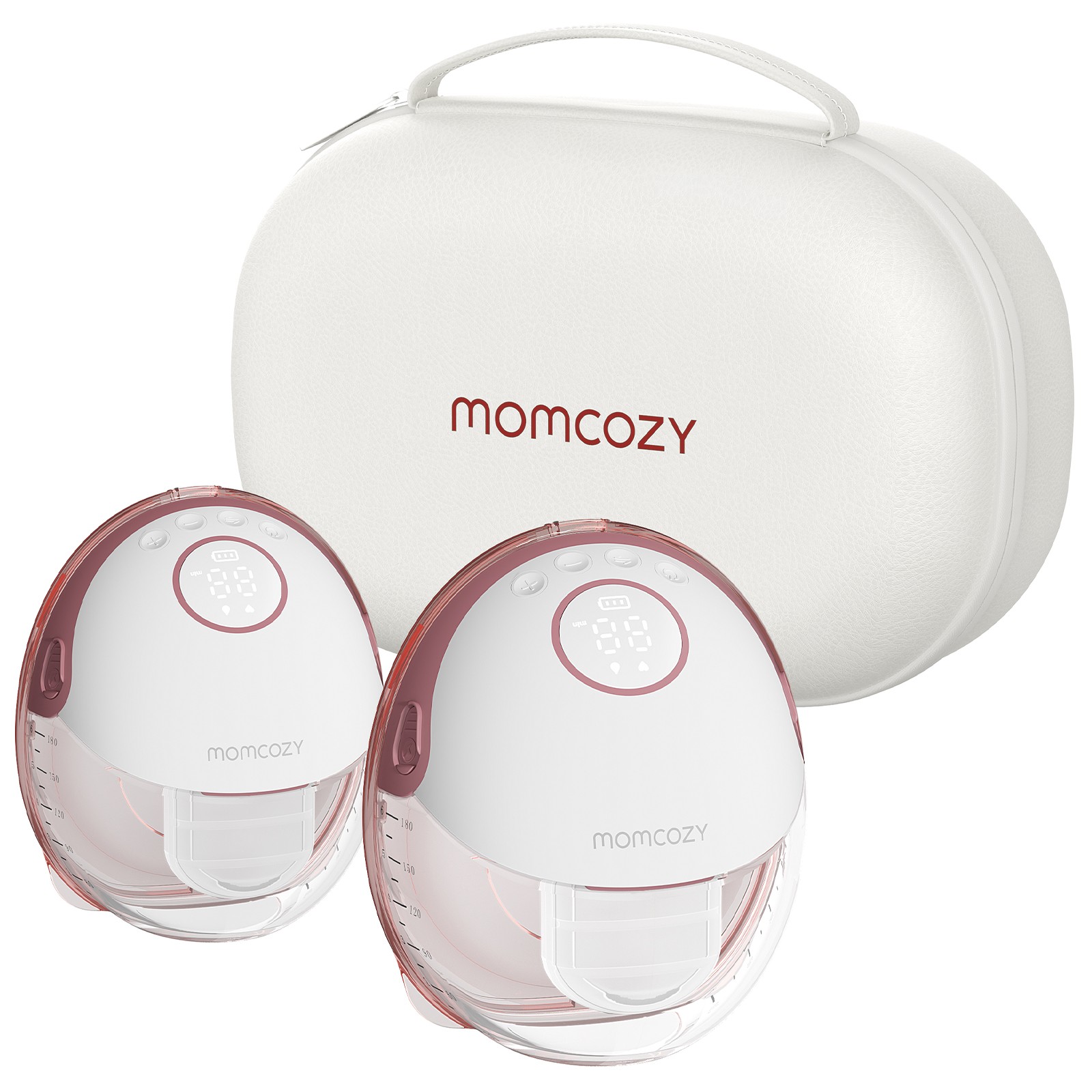Momcozy M6 Double Breast Pump, Red