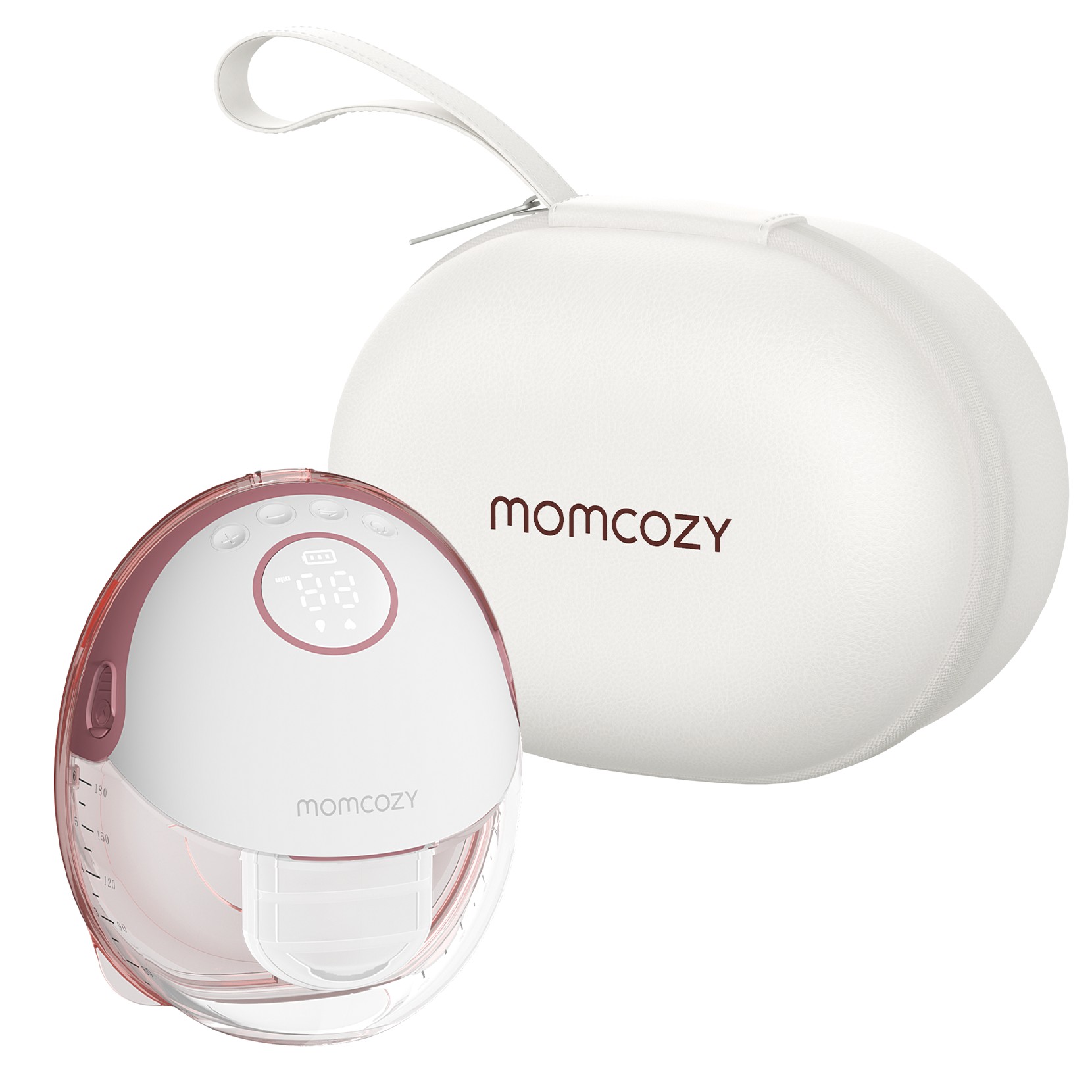 Momcozy M6 Single Breast Pump, Red