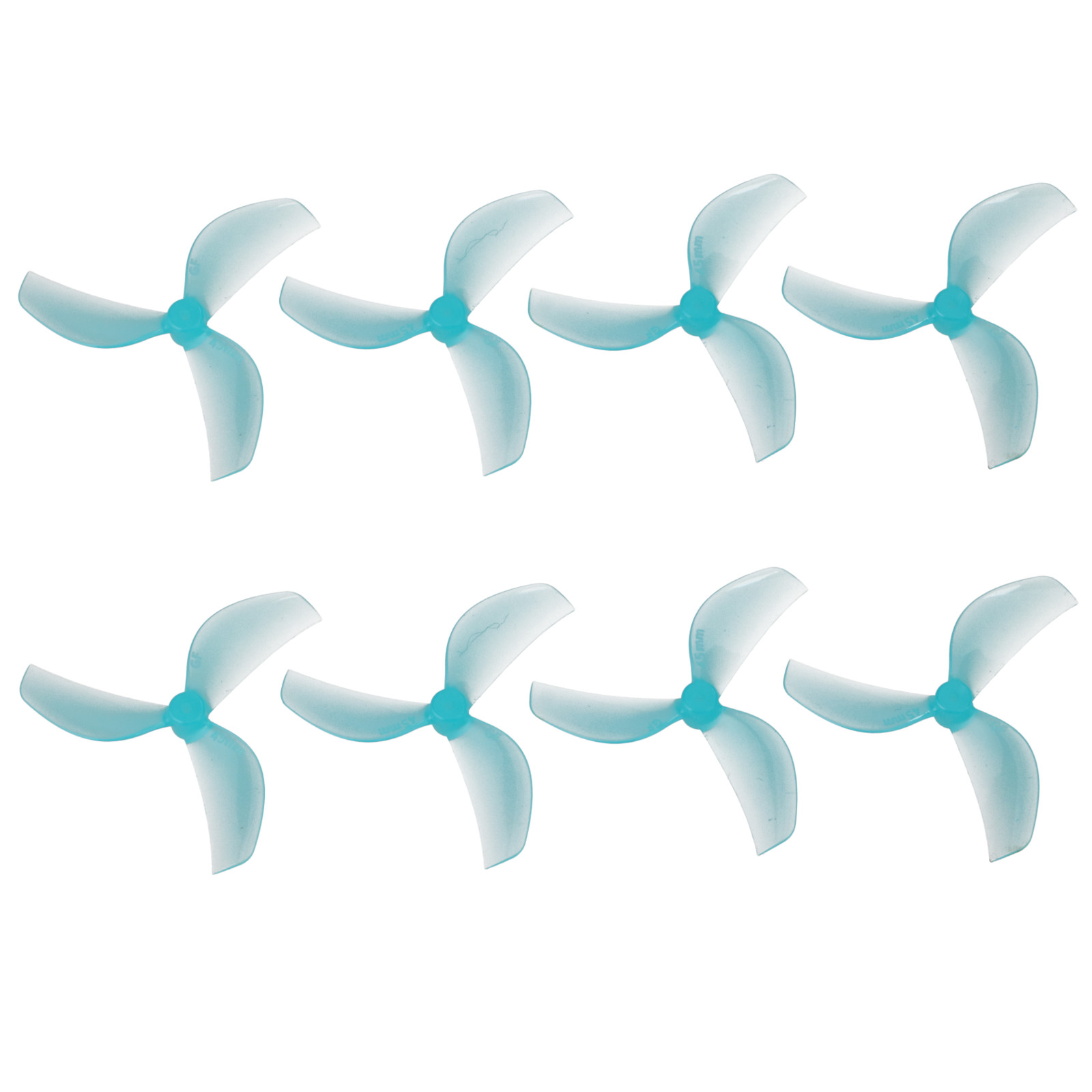 Gemfan 45mm Three-blade Propellers Niebieskie | Śmigła do drona | 8 sztuk