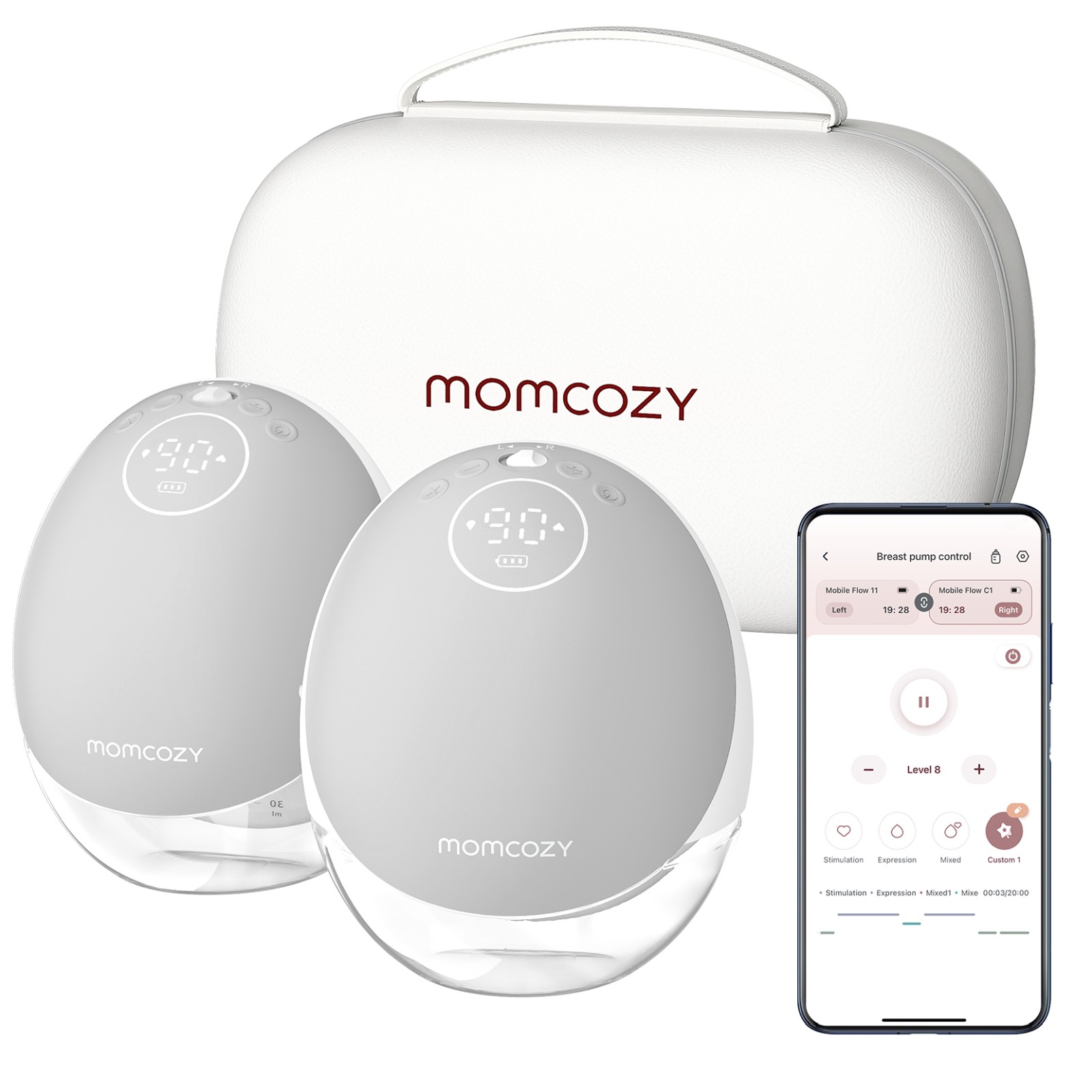 Momcozy LAKTATOR M9 DOUBLE GRAY