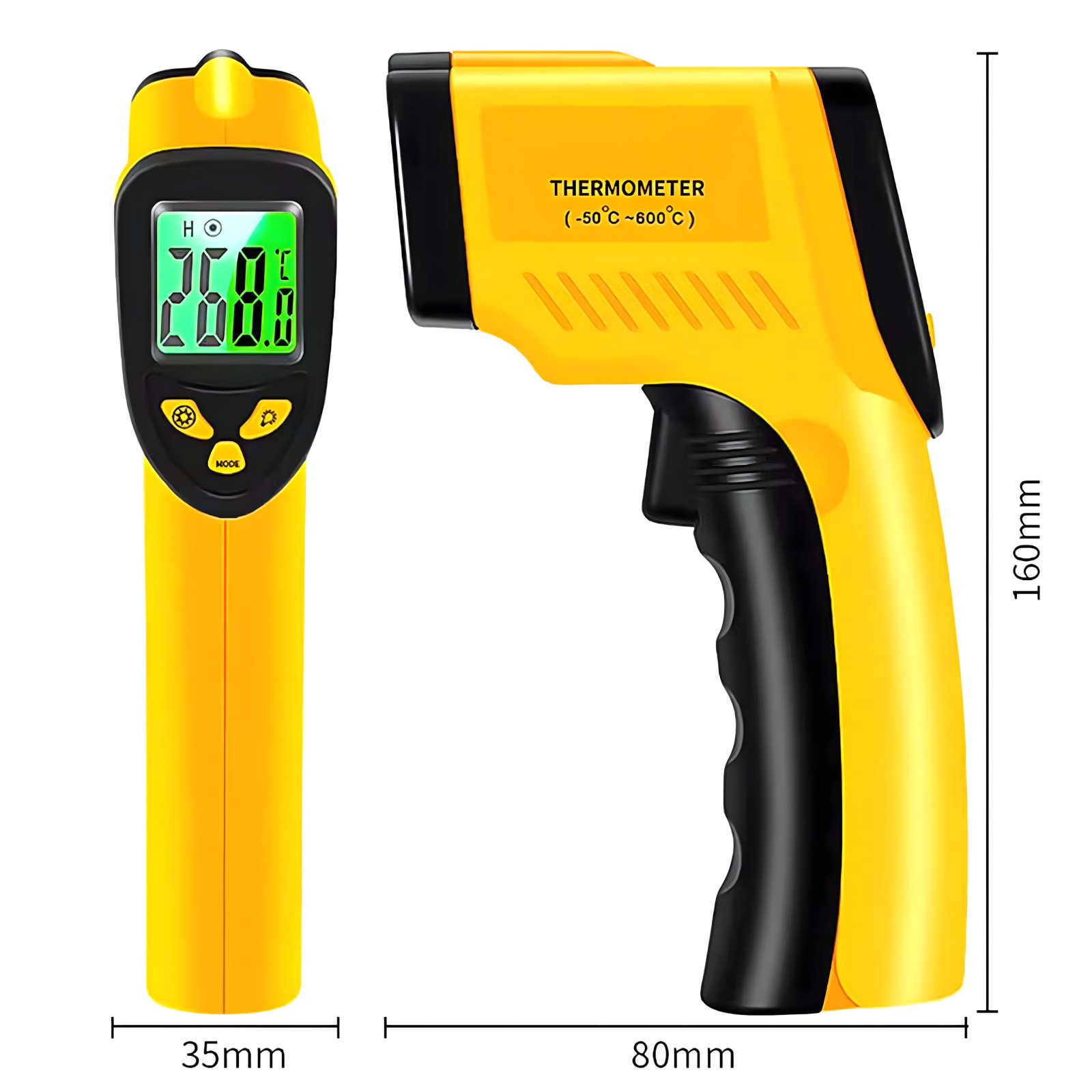 Extralink Pirometro termometro laser senza contatto infrarosso emissivita -50550C