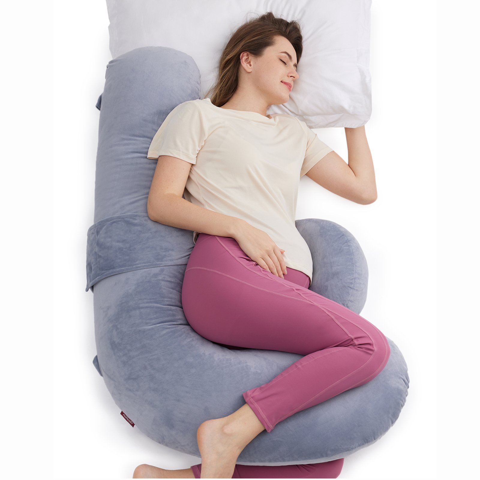 Momcozy PP006 | F-shaped pregnancy pillow | Grey