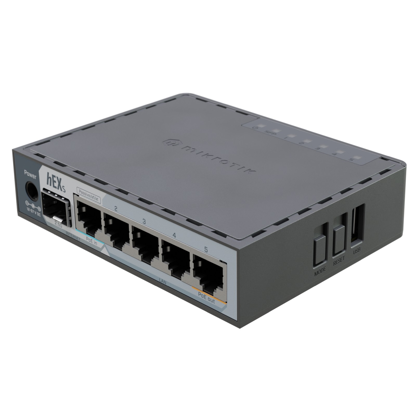 MikroTik - The hEX S Refresh 2025 - E60iUGS [RouterOS L4, UK PSU]
