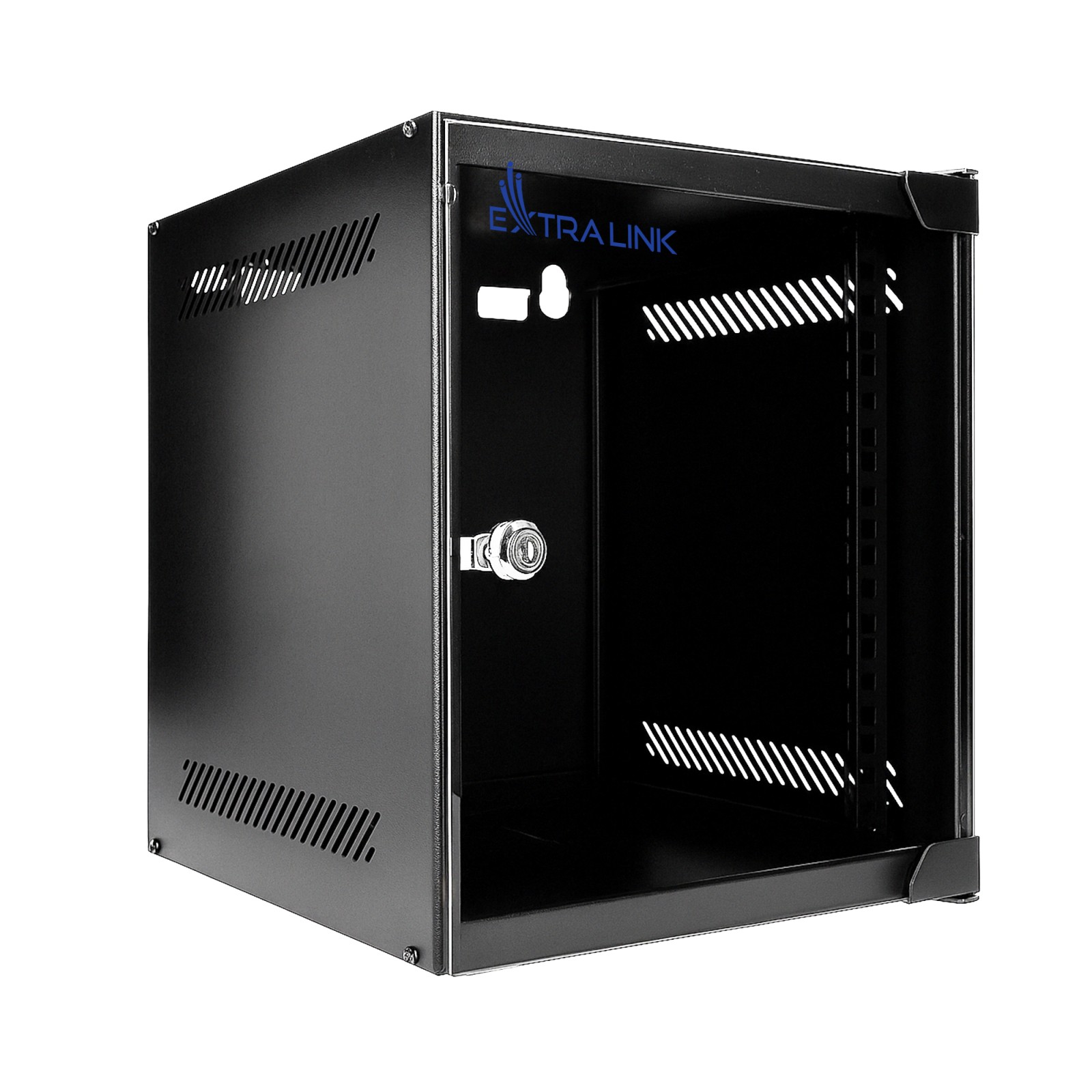 Extralink LITE 6U 10" 280x310 Wall-Mounted Rackmount Cabinet, Black
