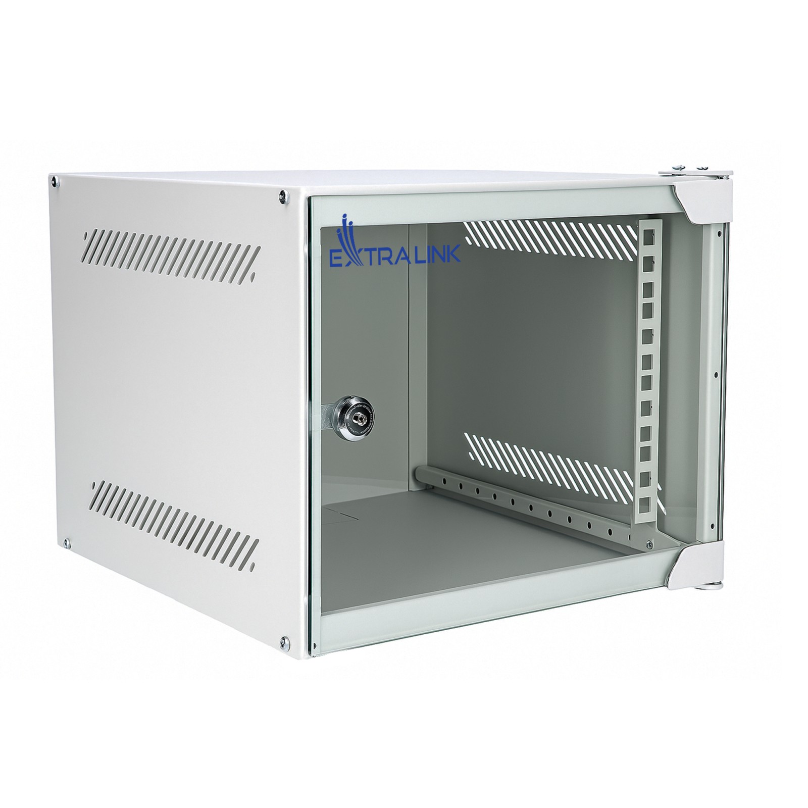 Extralink LITE 4U 10" Wall-Mount Rackmount Cabinet, Gray