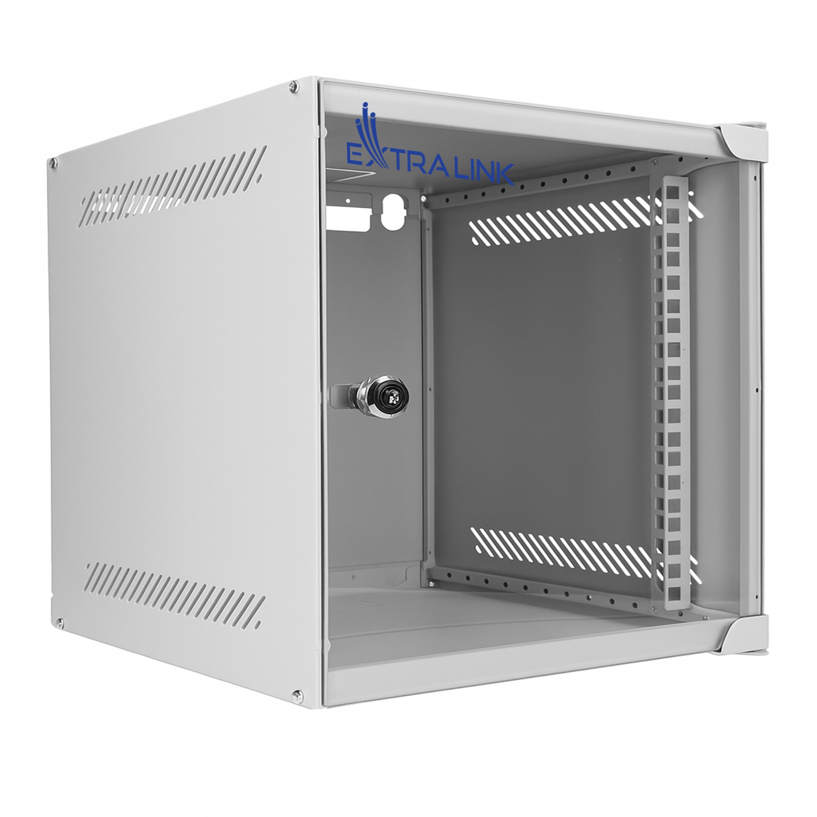 Extralink LITE 6U 10" 280x310 Wall-Mounted Rackmount Cabinet, Gray