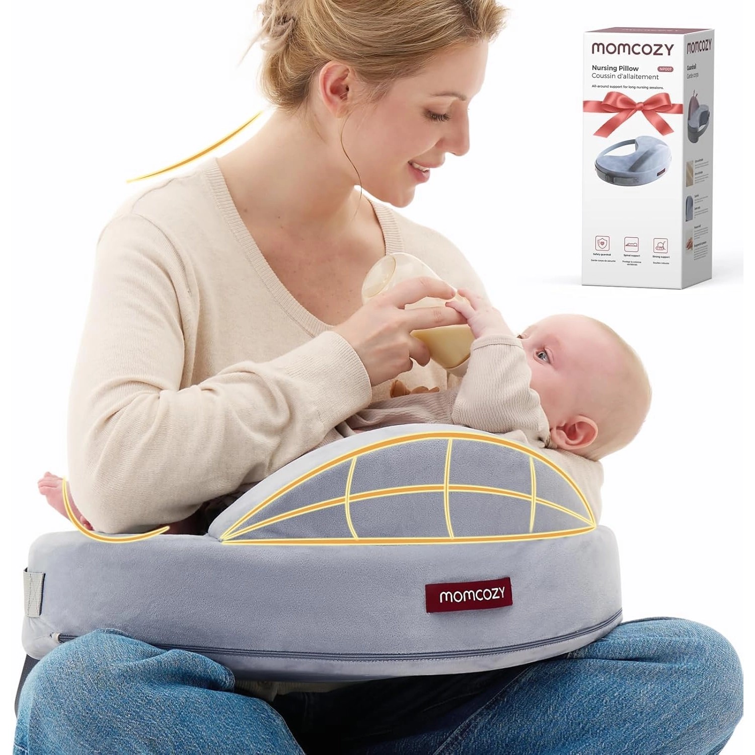 Momcozy Exclusive Nursing Pillow | Memory