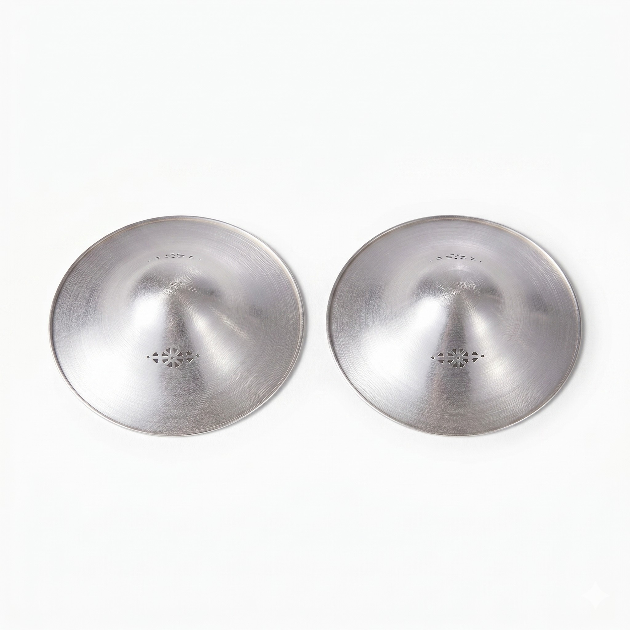 Momcozy NS005 | Silver breast shields | Made from 999 silver, 45 mm, 2 pieces