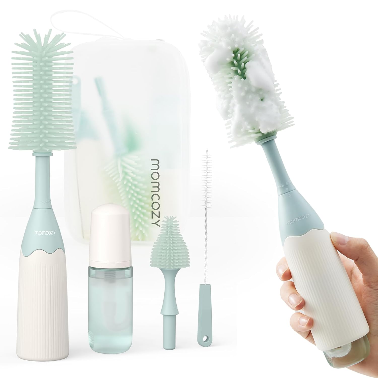 Momcozy LS002 Green | Bottle Cleaning Set |