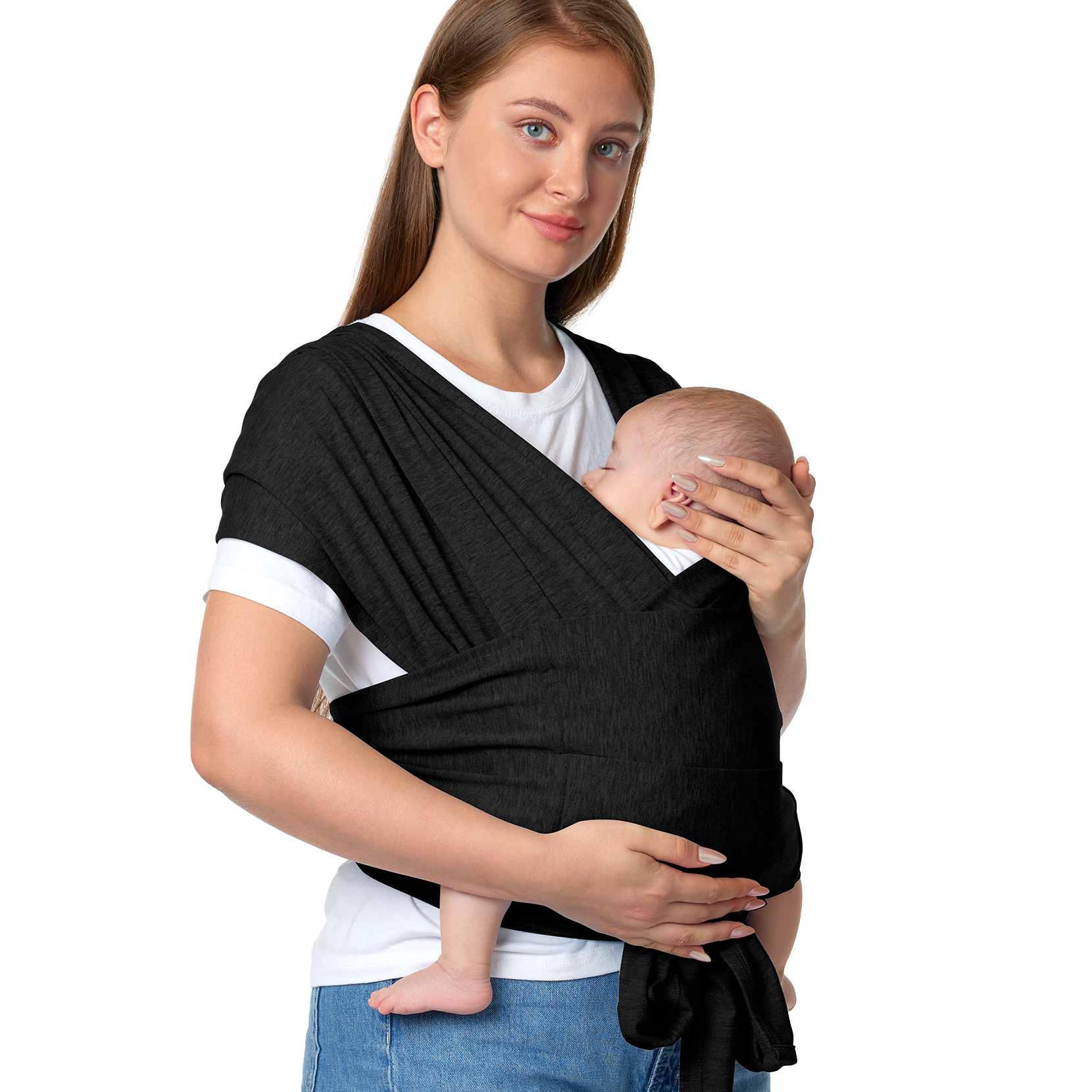 Momcozy M20SSCJ01 Baby Wrap Carrier Black