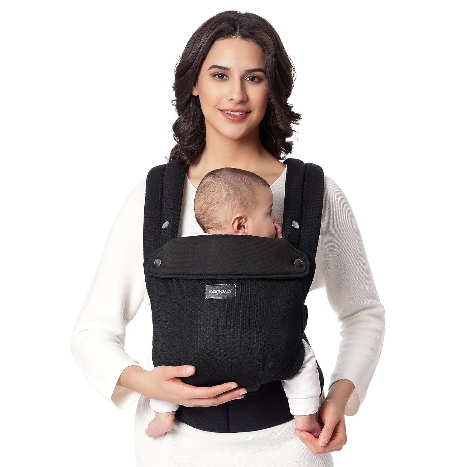 Momcozy BABY CARRIER NEWBORN TO TODDLER AIR MESH BLACK