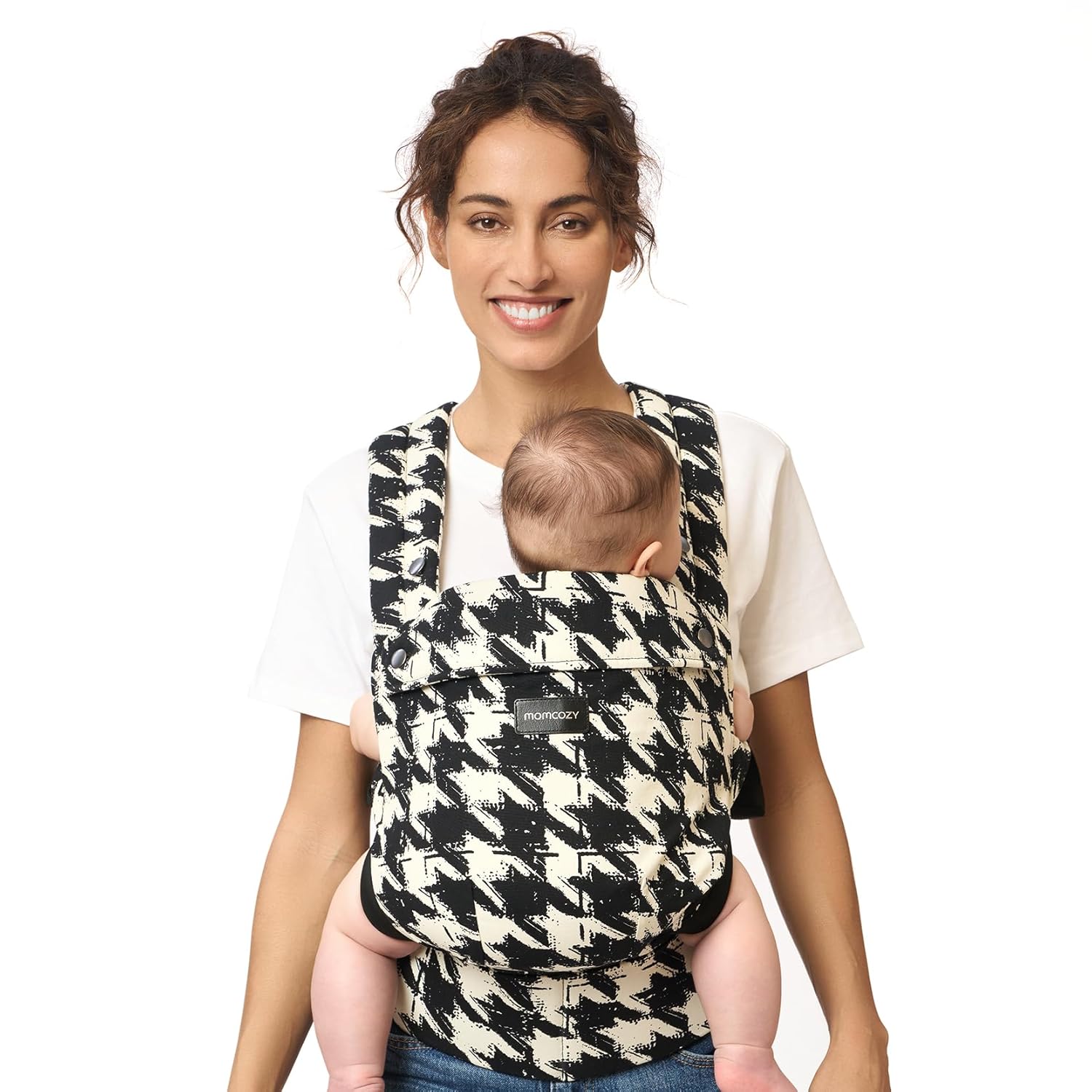 Momcozy BC001 | Baby carrier for infants and children | Plaid pattern