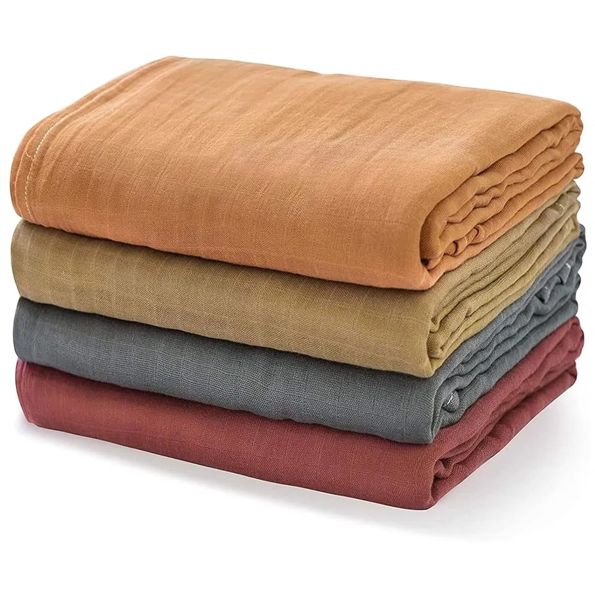 Momcozy SJ007 4-Pack | Soft swaddle blankets | 120 x 120 cm