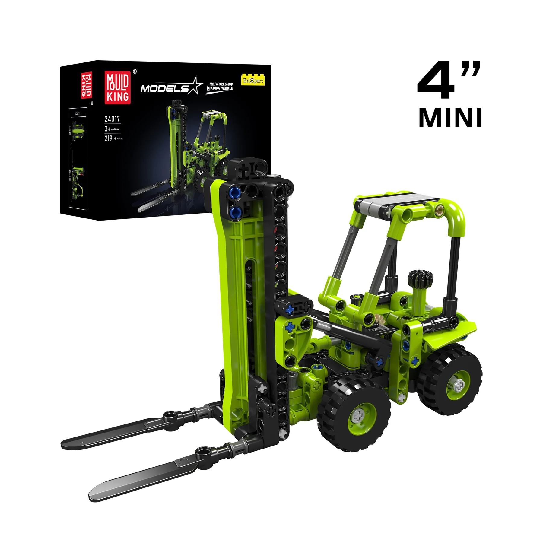 Mould King Forklift Workshop Loading Vehicle 24017 | Zestaw klocków | 219 elementów