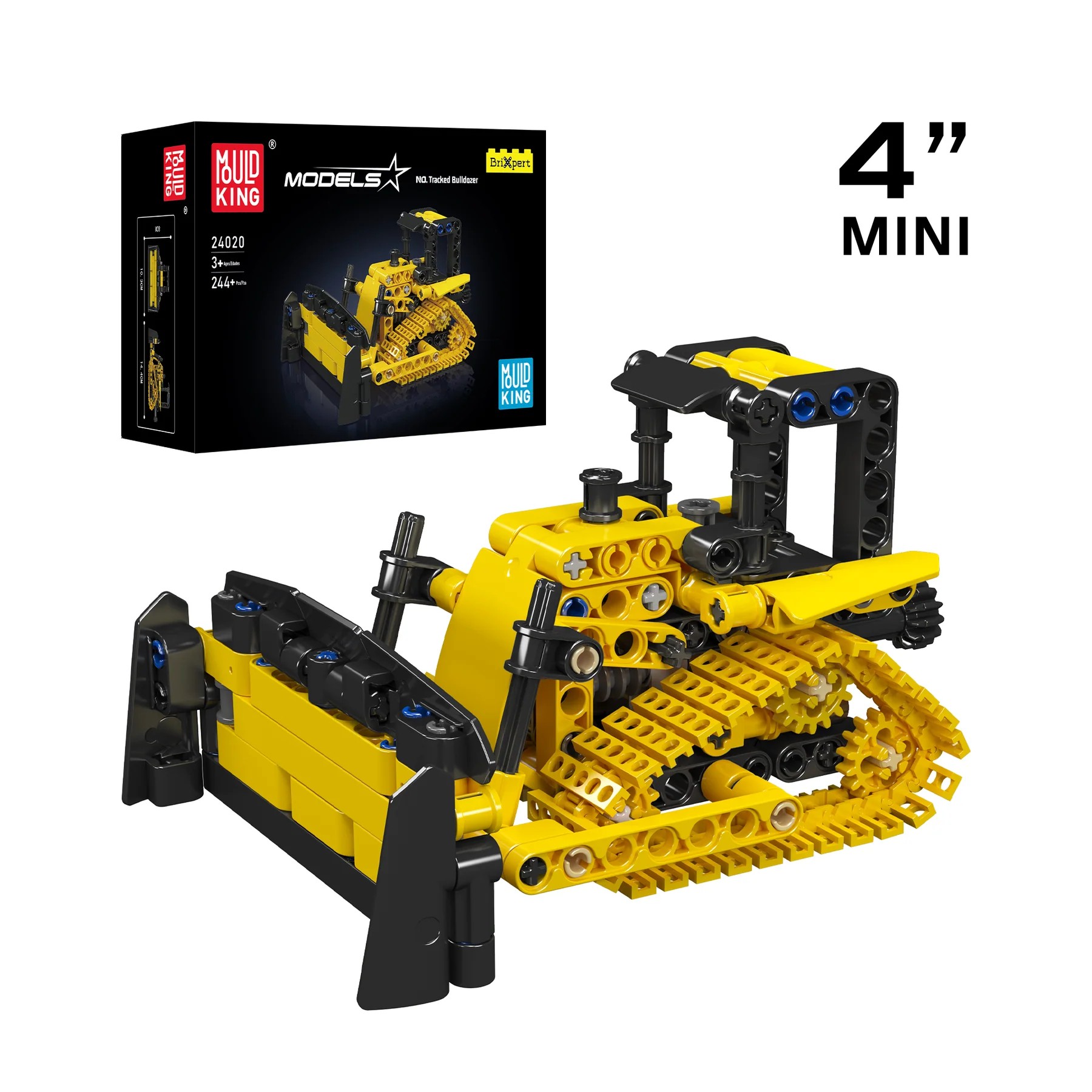 Mould King Crawler Bulldozer 24020 | Zestaw klocków | 244 elementów