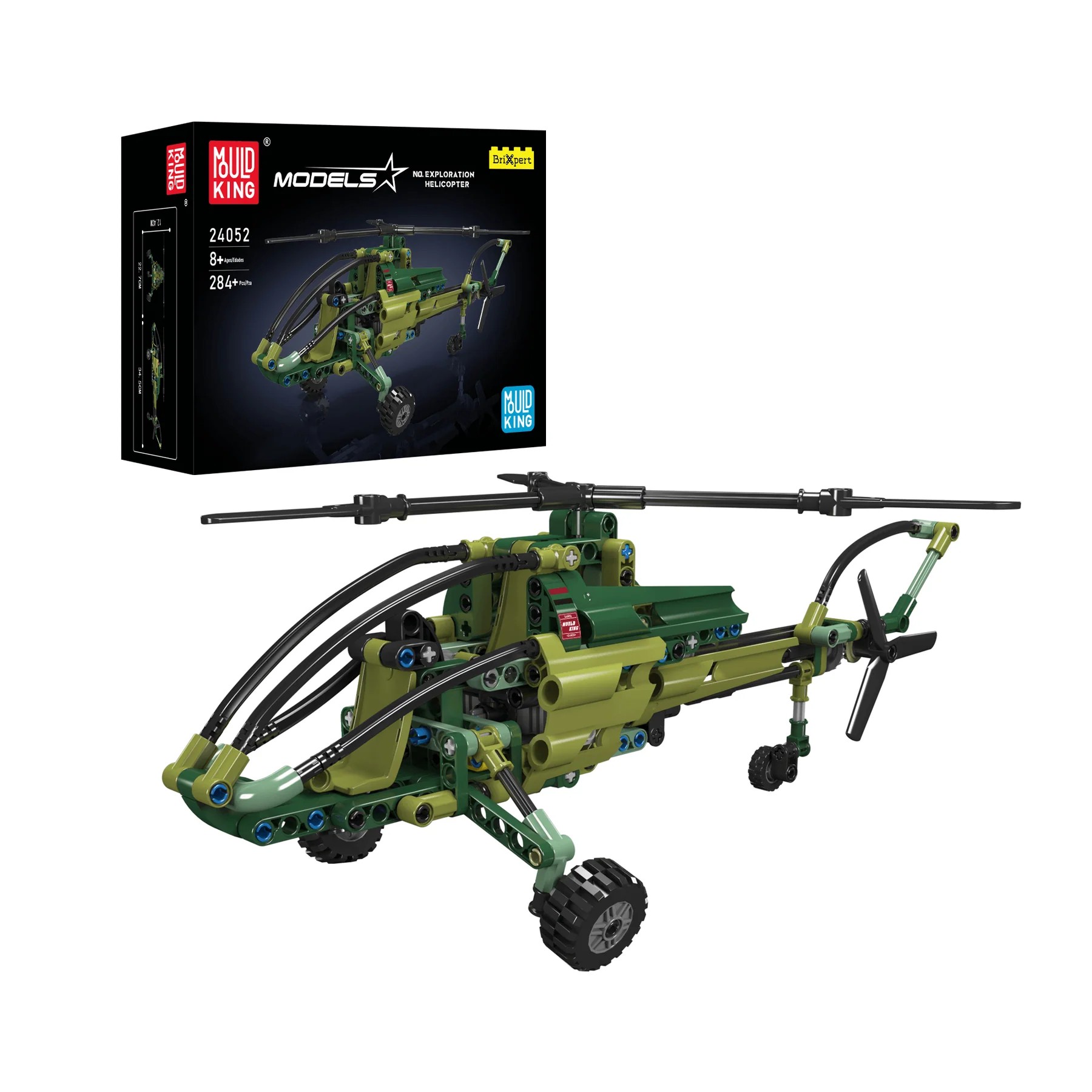 Mould King Exploration Helicopter 24052 | Zestaw klocków | 284 elementów