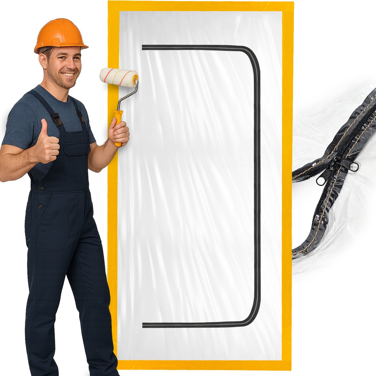 Extralink Dustproof Repair Door, Dust Curtain
