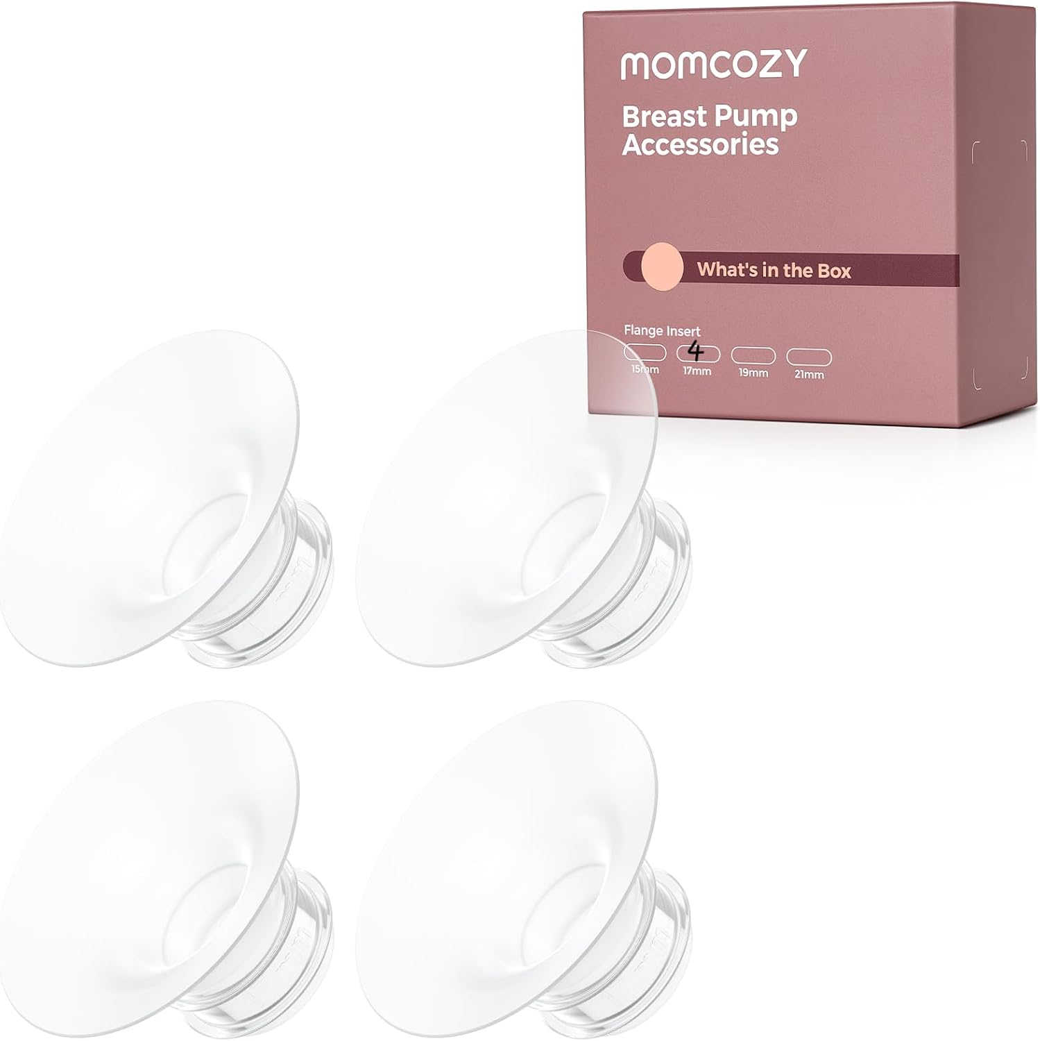 Momcozy FLANGE INSERT FOR M5/M6/M9 17MM, 4 PIECES PER PACK