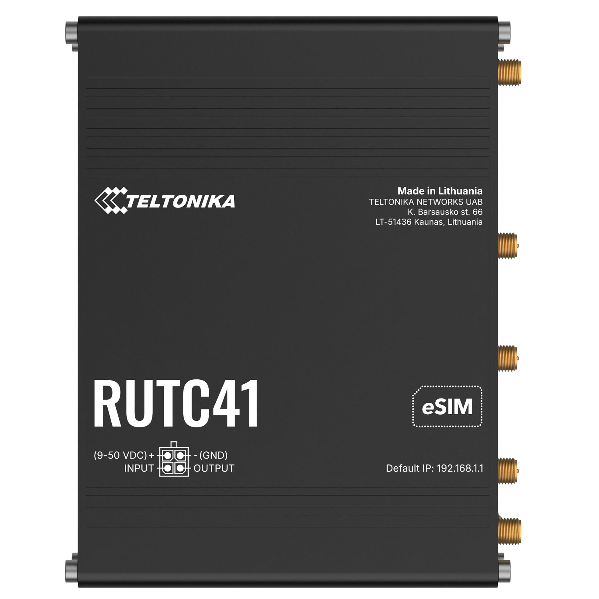 Teltonika RUTC41 | Edge Router | 4x RJ45 100Mb/s, LTE Cat 4, Wi-Fi 4, RutOS