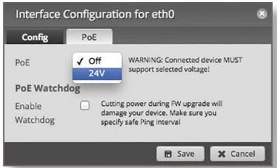 PoE edgemax ER-6P