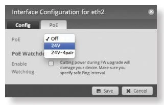 PoE edgemax ER-6P
