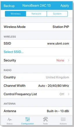 ubiquiti nanobeam