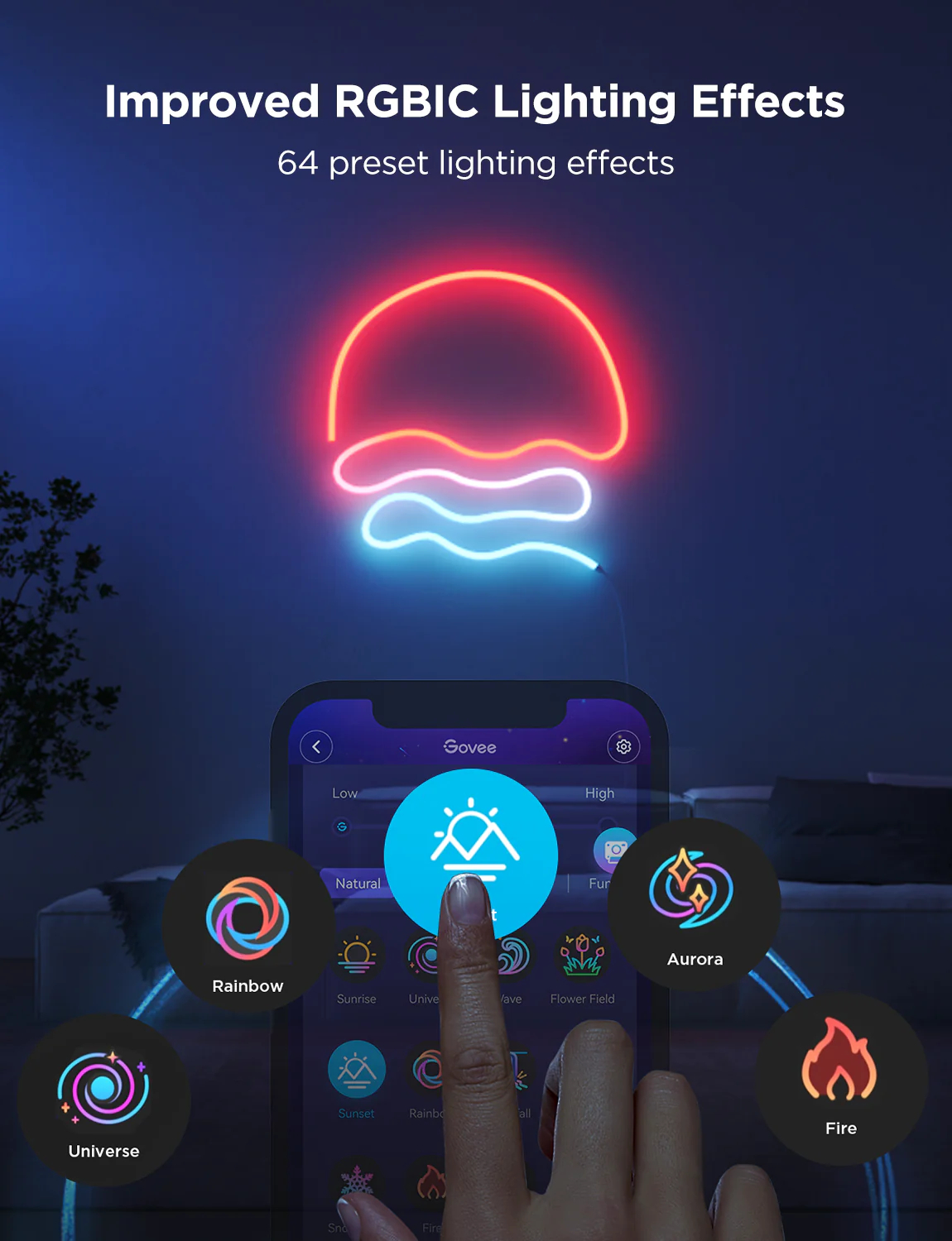 System domotyki Govee Neon Lights 2 Oświetlenie LED Matter HomeKit